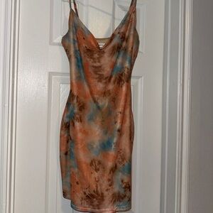 Tie-Dye Spaghetti Strap Dress